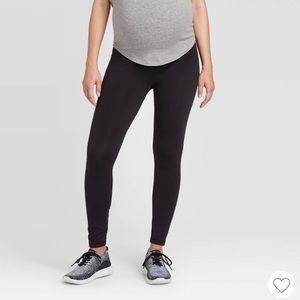 TWO pair of Ingrid & Isabel, maternity leggings, black XL,